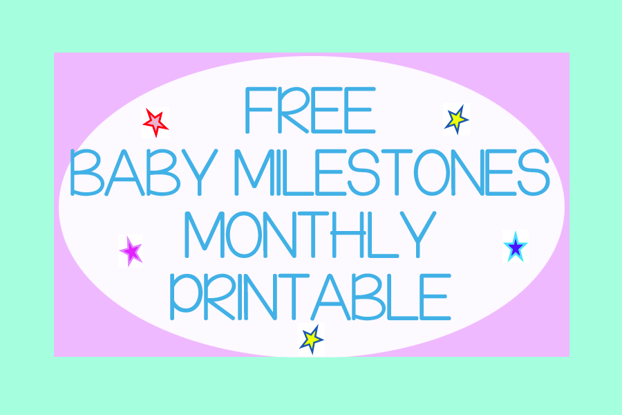 Baby Monthly Milestone Cards Free Printable