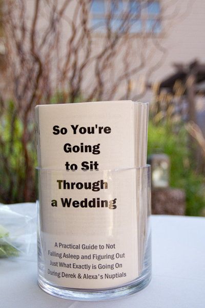Entertaining Wedding Guests - While you Wait Card
