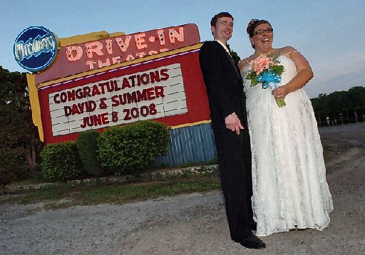 Drive in Movie Theater Wedding