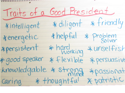 President's Day Traits