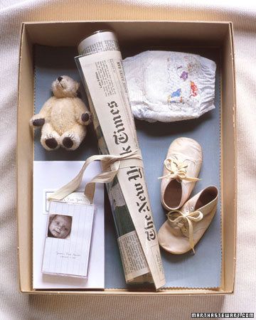 baby time capsule box